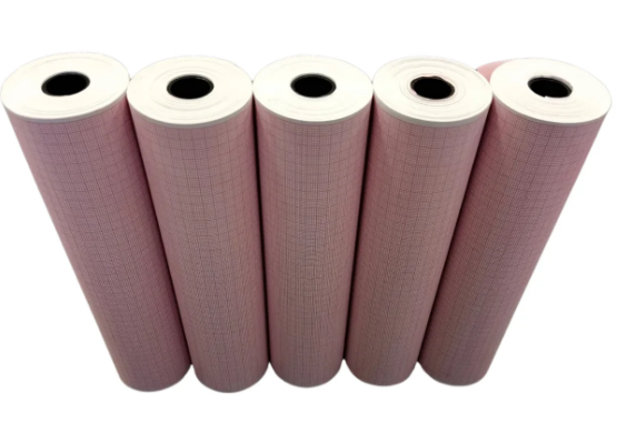 PAPEL PARA ECG 210MM X 20M - PACOTE 5 ROLOS - Imagem 2